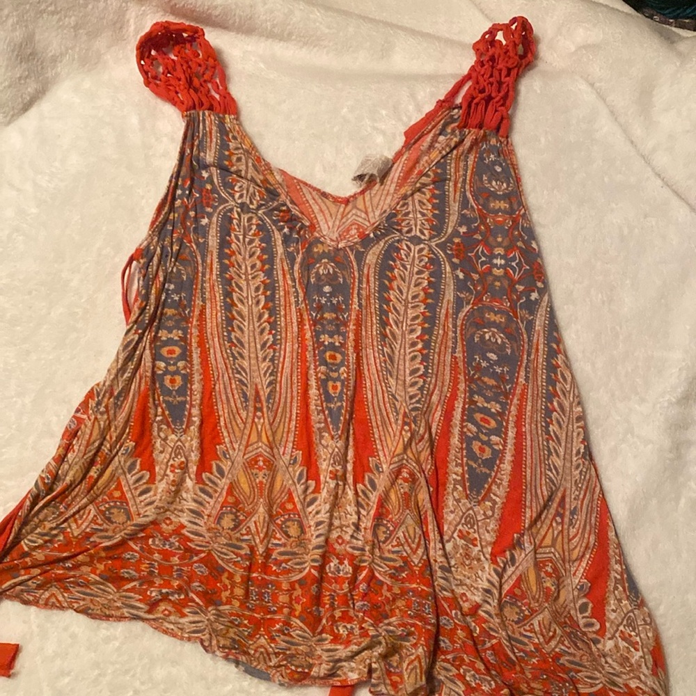 Free People Trapeze Boho Top ALT Violet Harmon